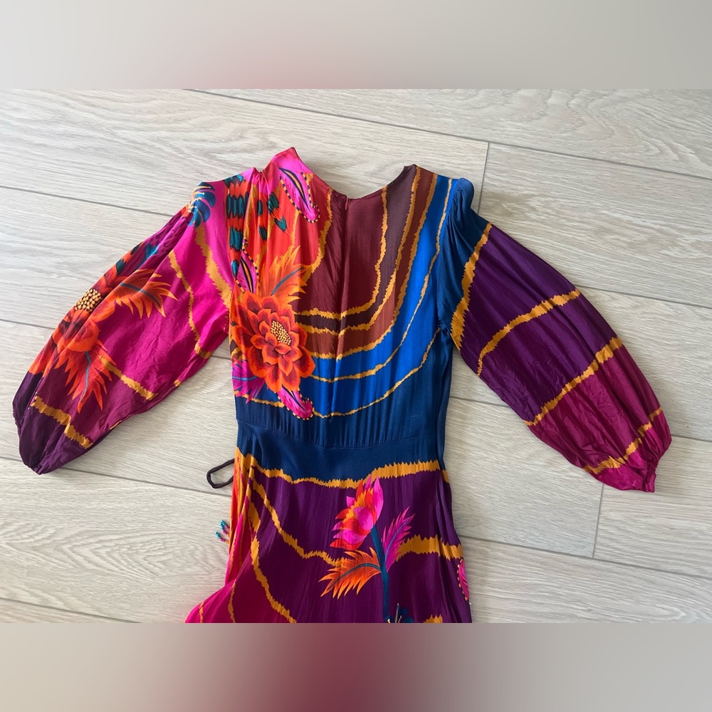 Farm Rio Vintage Wave Maxi Dress size xs - Picture 7 of 16